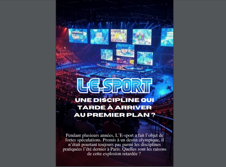 Enquête – L’E-sport, une discipline qui tarde à arrive au premier plan ?